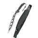 Machete cortacañas YAKUZA Third H0300N hoja acero inox 39,5 cm negra satinada con mango engomado negro y funda de nylon