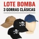 Lote Bomba de Gorras Militares – Pack 3 Unidades | FBI, Verde Militar y OD Ripstop