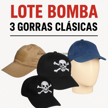 Lote Bomba de Gorras Militares – Pack 3 Unidades | FBI, Verde Militar y OD Ripstop