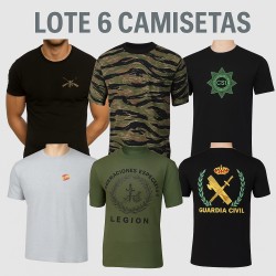 LOTES 6 CAMISETAS TALLA L