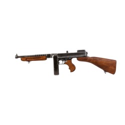 Réplica Subfusil Thompson M1928A1 USA 1918, metal y madera, cargador extraíble - Denix 1093