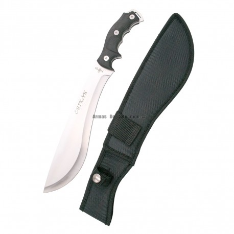 THIRD Navaja 10020C, Mango de ABS con decoración de Ciervo, Hoja de Acero INOX de 9.5 cm.