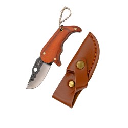 THIRD Navaja 10020C, Mango de ABS con decoración de Ciervo, Hoja de Acero INOX de 9.5 cm.