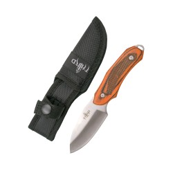 THIRD Navaja 10020C, Mango de ABS con decoración de Ciervo, Hoja de Acero INOX de 9.5 cm.