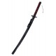 Katana Tensa Zangetsu Ichigo Kurosaki Bleach Cosplay Hoja Bambú Negra 102 cm Réplica No Oficial Saya Negra