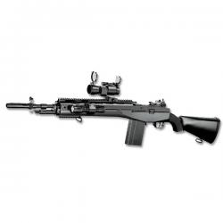 M160A2 TYPE M14 Socom with red dot and flashlight