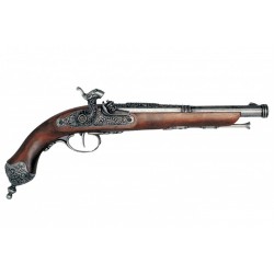 Pistola de percusión, Brescia (Italia) 1825. Plata vieja - Denix