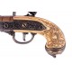 Three-cannon pistol, manufactured by Lorenzoni, Italy 1680. Silv