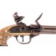 Pistola de 3 canhões feitas por Lorenzoni, 1680. prata