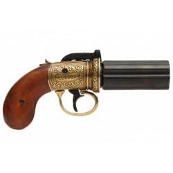 Pepperbox Revolver Replica 6 Barrels - Denix Ref. 5071 - 19th Century