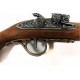 Pistola Flintlock, século XVIII. ouro