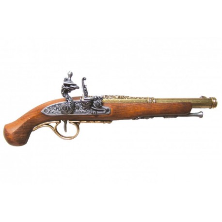 Flintlock pistola, s. XVIII. ouro