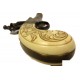 Inglês pistola flintlock, século XVIII ouro
