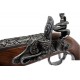 Flintlock Pistol India S.XVIII. (canhoto). prata