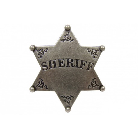 Placa de Sheriff de 6 pontas