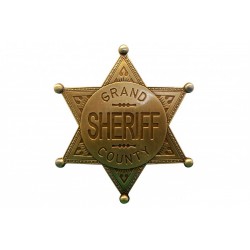 badge. Grand County Shefiff gold
