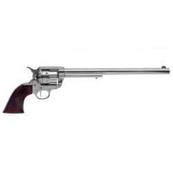 Denix 6303 Nickel Finish .45 Cal Peacemaker Revolver 12", USA 1873 - Denix 6303