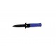 Navaja asitida Third K0812BL, mango de aluminio en azul, hoja de acero inox de 6.5 cm negra. Con clip
