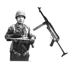 3 x MP40 Fusil de asalto alemán 2ª G.M.