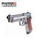 Swiss Arms 92 Pistola 4.5MM CO2 Full Metal Blow Back Plata/Madera