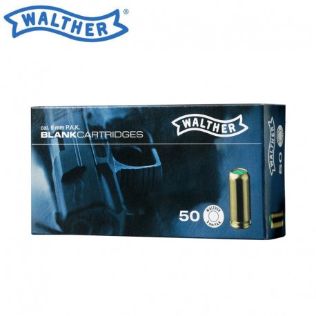 Munición Detonadora Walther cal. 9 mm P.A.K. - 50 shots