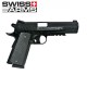 SWISS ARMS 1911 MATCH 4.5 mm CO2 CORREDIÇA METALICA