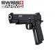 SWISS ARMS 1911 MATCH 4.5 mm CO2 CORREDIÇA METALICA