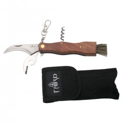 Navaja setera Third K1279 mango de madera, hoja de acero inox de 7.8 cm.