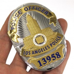 Placa US LAPD Los Angeles Police Officer
