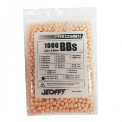 0,25 grs - 6 mm - Geoffs Precision tracer balls RED ORANGE 1000 bbs