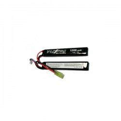 Batería VLC-PRO Li-Po 7.4V 1500mAH 15C Doble Negra