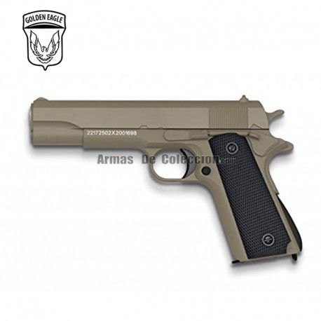 Golden Eagle Tipo Colt 1911 TAN - METAL - Pistola muelle - 6mm