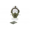 Full Face Steel Mesh Mask w/Fast Helmet Adapter (Green Color)