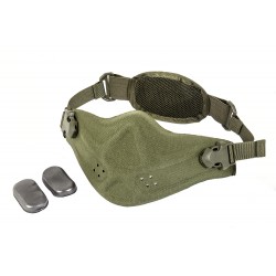 Half Face Neoprene/Cordura Mask (Green Color)