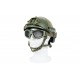 Black River Steel Mesh Goggles with Fast Helmet Clip OD Green