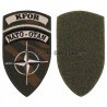 PARCHE BORDADO KFOR NATO-OTAN VELCRO CAMO