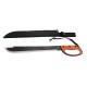 Machete cortacañas Third S2020 hoja de acero inox de 45 cm con mango de ABS y goma fundida, con funda de nylon.
