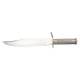 Cuchillo de supervivencia Third 10056 con hoja de acero de cm, mango de aluminio y funda de imitación de piel.
