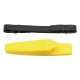 Cuchillo de submarinismo Third 15481Y con hoja de acero de 11,4 cm, mango de ABS amarillo, funda ABS amarillo y gomas sujeción.