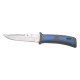Cuchillo de submarinismo Third 15481A con hoja de acero de 11,4 cm, mango de ABS azul, funda ABS azul y gomas sujeción.