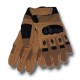 Guantes de proteccion Airsoft Refuerzos Nudillos KEVLAR Tan